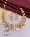 309 AD Diamond Designer Party Wear Necklace Set Wholesalers In Delhi
